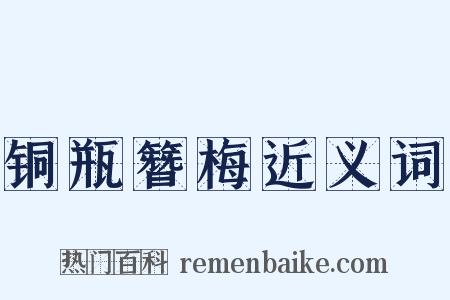 铜瓶簪梅近义词是什么意思的图片